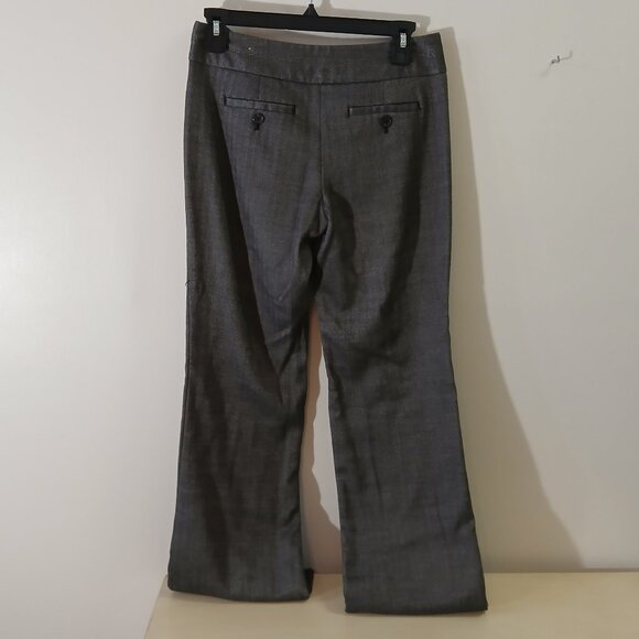 Ann Taylor Loft Petite size 0P black/gray herringbone pattern trousers - Picture 6 of 7